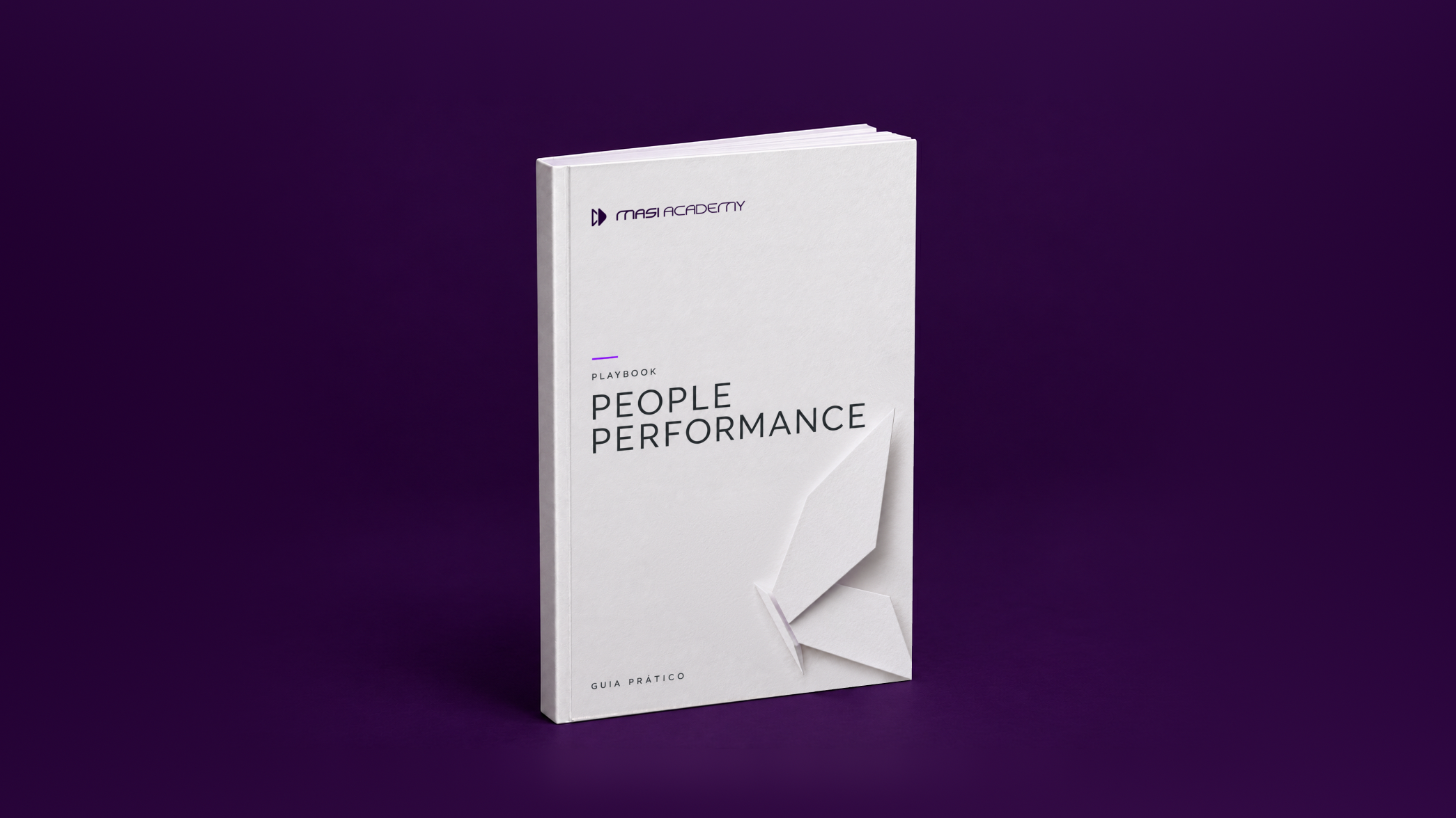 O Playbook de People Performance, em pé, visto em perspectiva